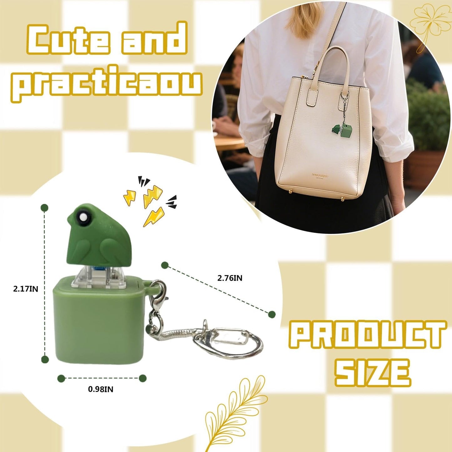 đ„Heta erbjudanden - Upp till 50% rabattđ„Frog Croak Fidget-leksak - Uppladdningsbar GrodkvĂ€kande Nyckelring, GrodkvĂ€kande Stresslindrare med FĂ€rgade Ljus, Rolig och BĂ€rbar Ă
ngestlindrande Leksak
