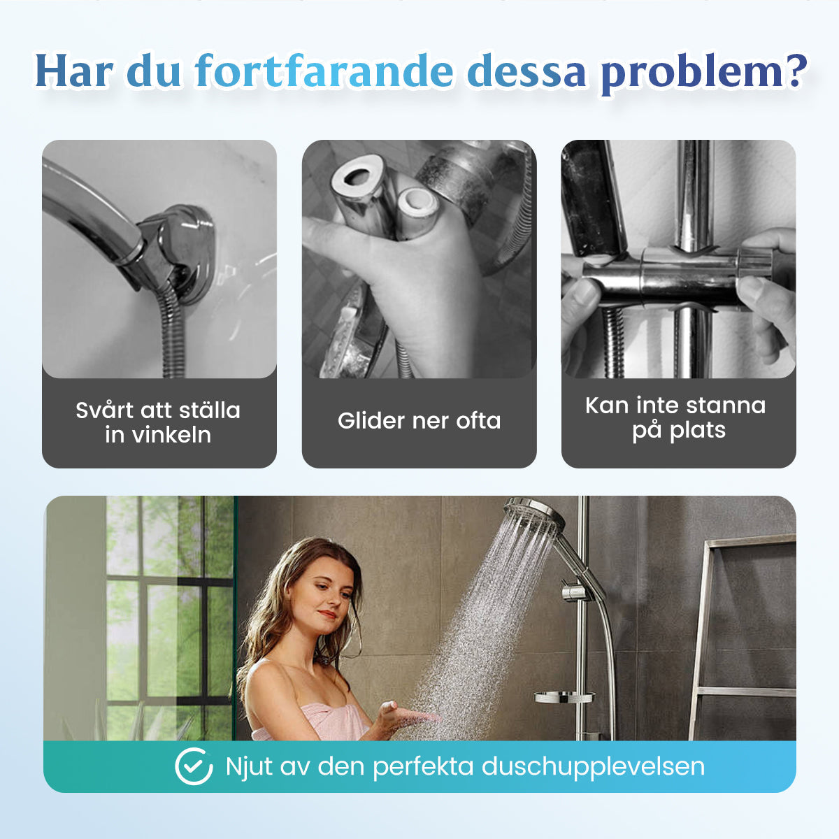 đ„Hot Saleđ„HandduschhĂ„llare utan borrnin