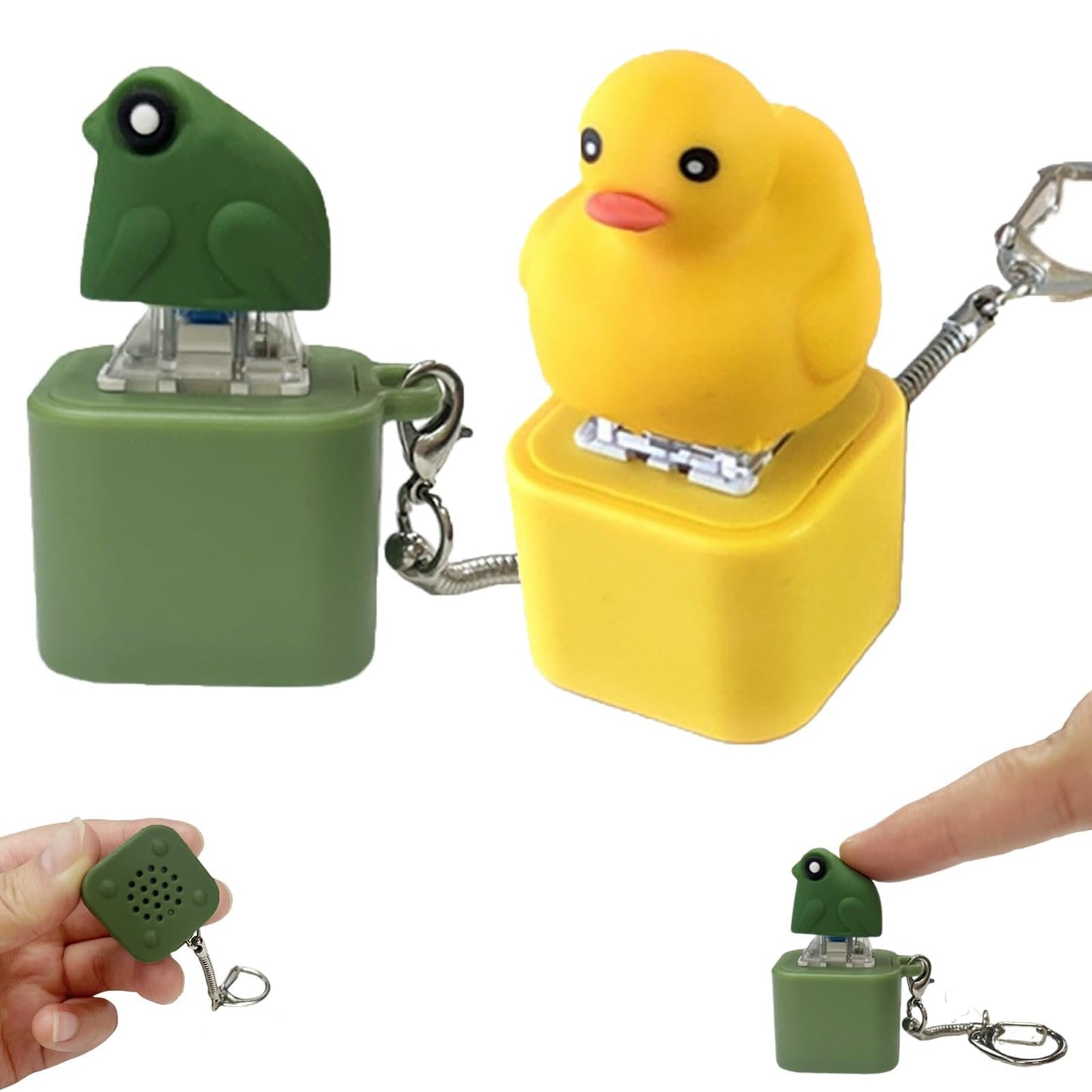 đ„Heta erbjudanden - Upp till 50% rabattđ„Frog Croak Fidget-leksak - Uppladdningsbar GrodkvĂ€kande Nyckelring, GrodkvĂ€kande Stresslindrare med FĂ€rgade Ljus, Rolig och BĂ€rbar Ă
ngestlindrande Leksak