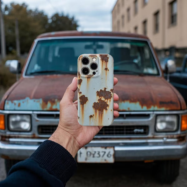 đ„đ± Nyinkommet 2025 â Vintage iPhone-skal i rostfritt stĂ„lđĄïž!