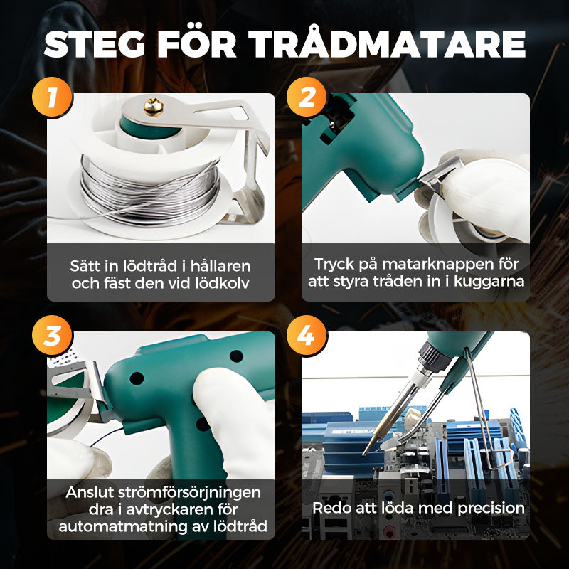 🔥 80W SUPER-SVETSPISTOL 🔧 💨 Snabb uppvärmning på bara 30 SEKUNDER! 🎯 Professionell precision för: ✅ Små reparationsjobb ✅ Elektronikfix ✅ DIY-projekt