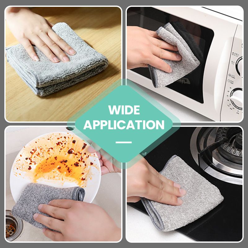 đż Bambukol Mikrofiberduk | Aktivt Kol Filter đĄïž | 5x BĂ€ttre Absorption Ă€n Vanliga Trasor"