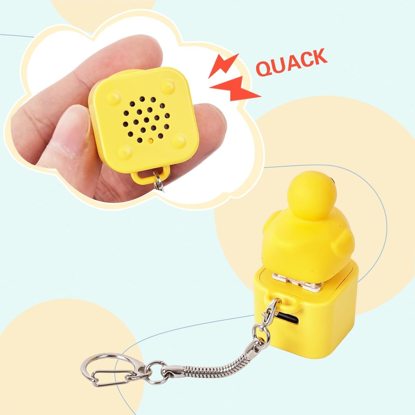 đ„Heta erbjudanden - Upp till 50% rabattđ„Frog Croak Fidget-leksak - Uppladdningsbar GrodkvĂ€kande Nyckelring, GrodkvĂ€kande Stresslindrare med FĂ€rgade Ljus, Rolig och BĂ€rbar Ă
ngestlindrande Leksak