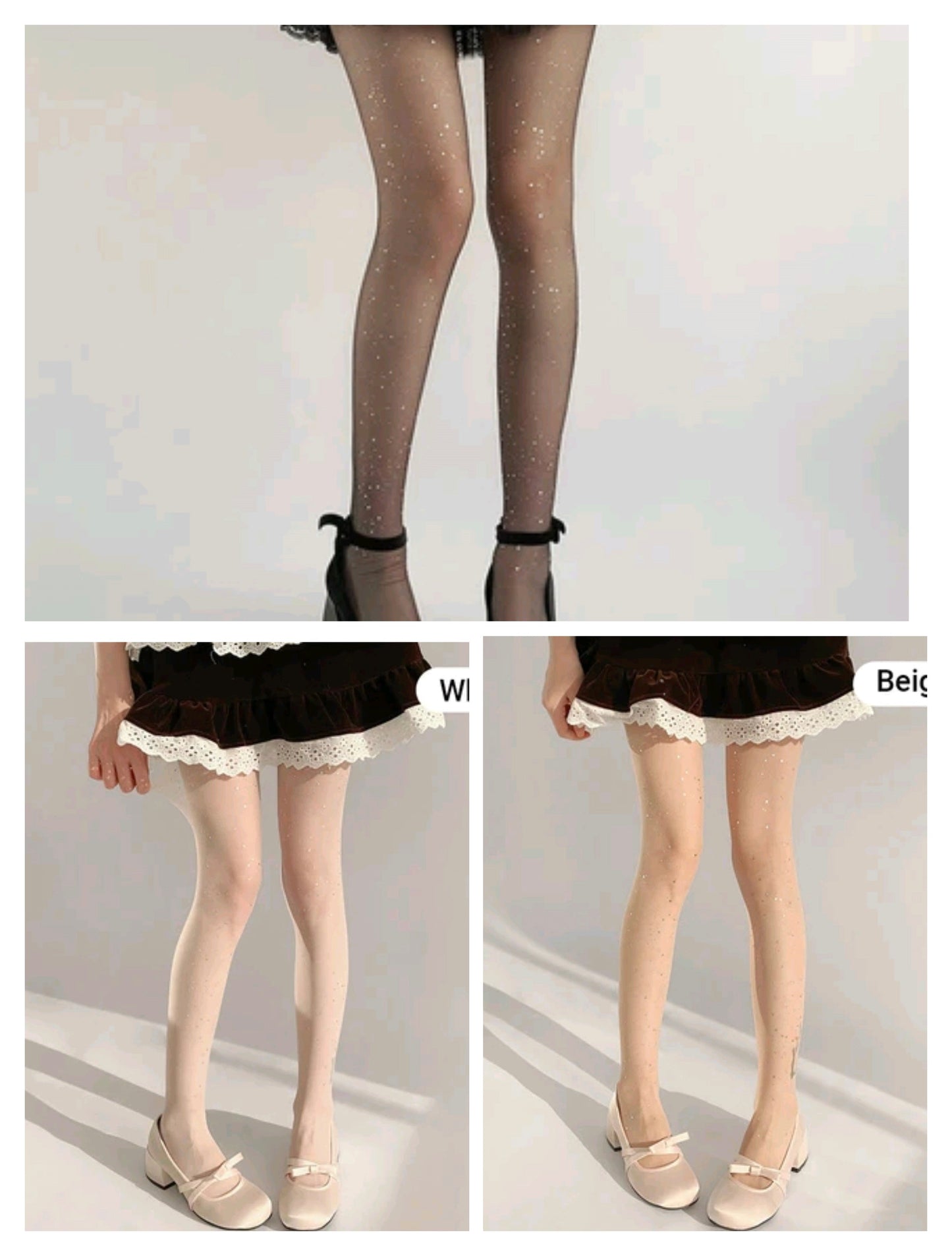 đKöp 1, fĂ„ 1 gratisđ Fashionabla glitterstrumpor för kvinnor