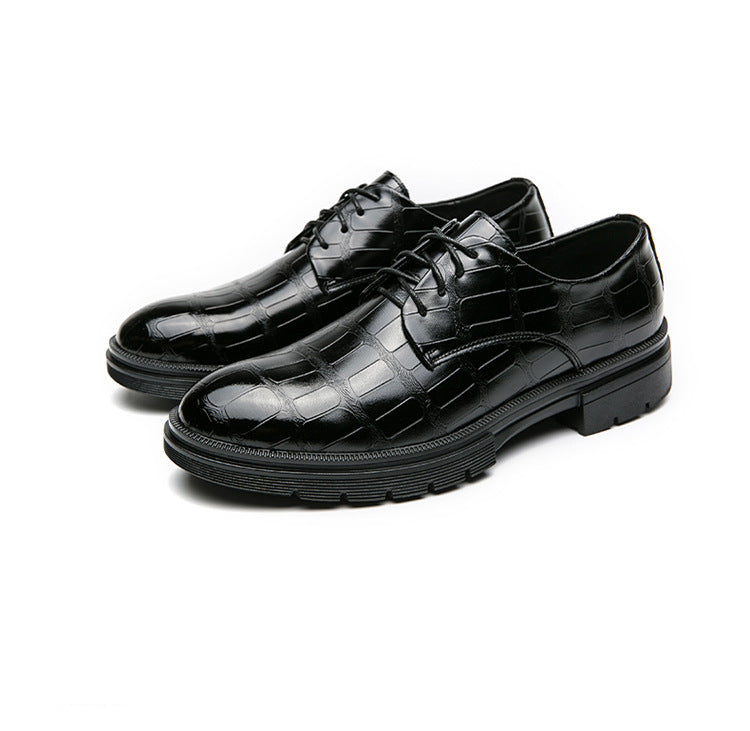 ✨ BOUTIQUE-HERR SKOR MED KROKODILTRYCK 👞💼 🐊 Elegans & Komfort i Svensk Design ✨