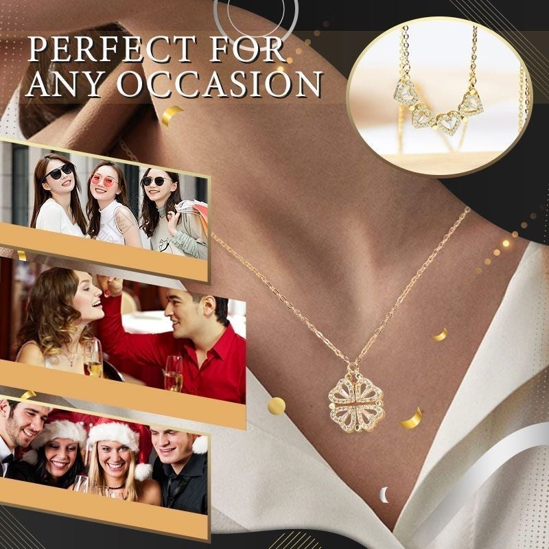 đBĂ€sta julklappenđ Lyckobringande fyrklöver & hjĂ€rtformat halsband
