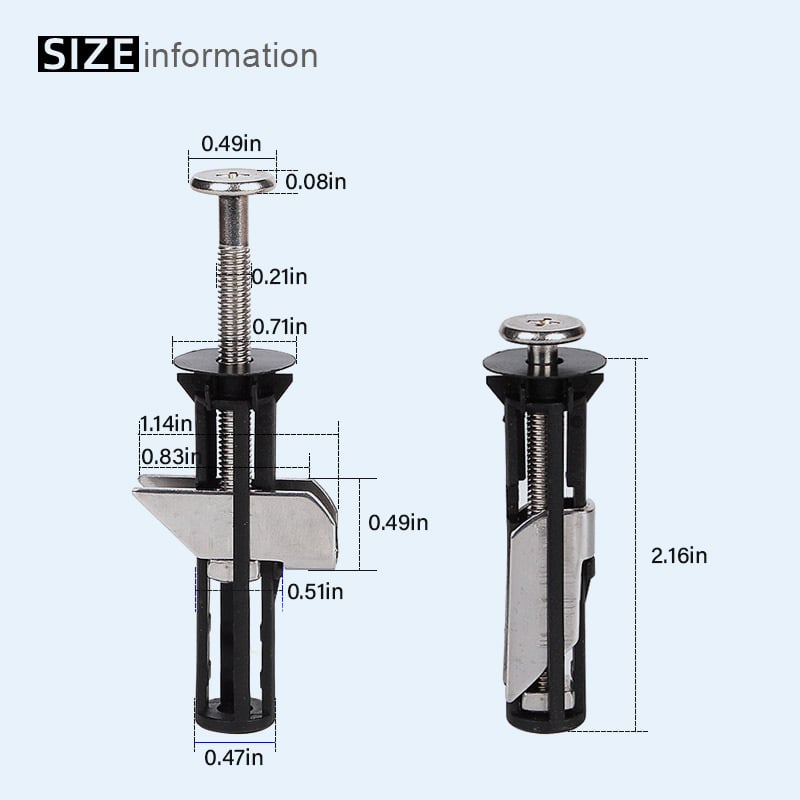 🔩KJØP 1 FÅ 1 GRATIS! 🚽 TOALETTSETESKRUER - Rustfritt stål og universal passform, inkludert skiftenøkkel for enkel montering, ekstra lang holdbarhet 🔧✨