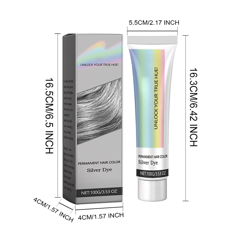 𩳠Skapa en frĂ€sch och naturlig silverlookâš 2-i-1 silverhĂ„rfĂ€rg â med rena nordiska vĂ€xtextrakt
