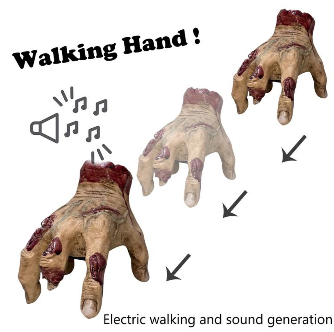 đïž 50% OFF NOW! âš Realistic Scary Hand Props - Flexible & Creepy for Halloween/Cosplay, Perfect for Decoration or Pranks đđŠ