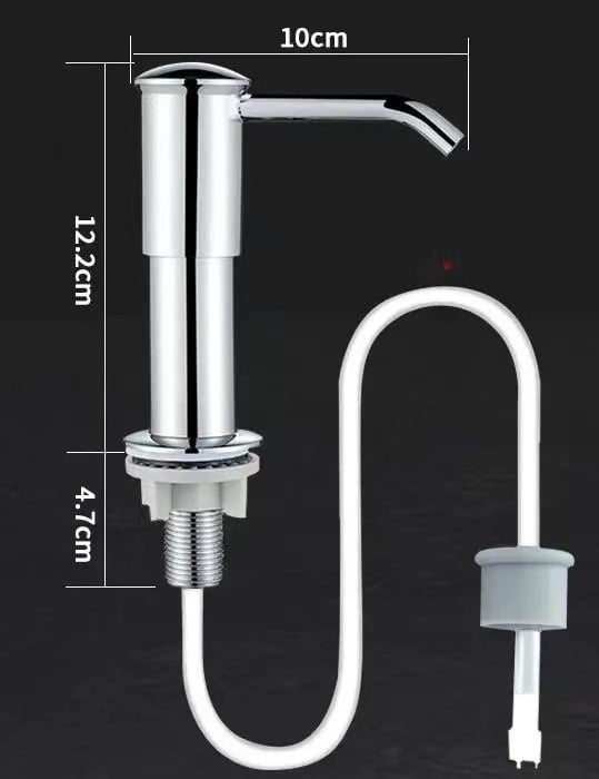 đ§Žâš Diskmedelsdispenser med 99 cm slang & 360° rotation â hĂ„ll diskbĂ€nken renare och mer organiserad đ°