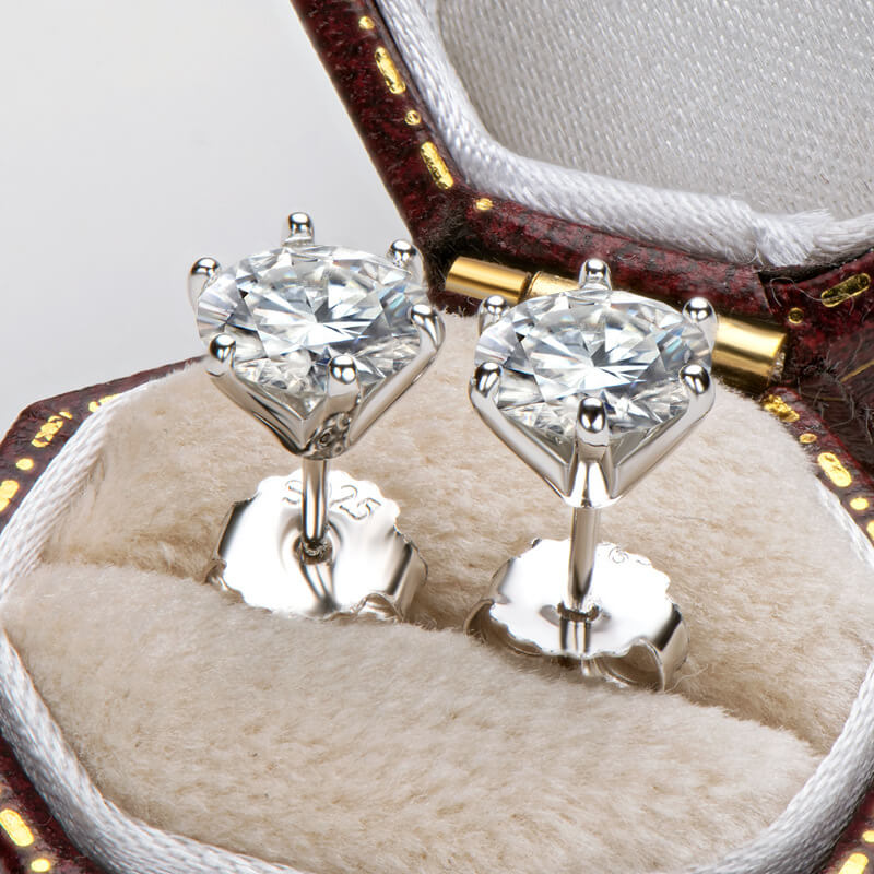💎 60 % RABATT! ✨ Øredobber med seks klor og diamanter – Klassisk design, tidløs eleganse og perfekt gave ✨