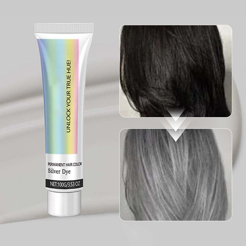 𩳠Skapa en frĂ€sch och naturlig silverlookâš 2-i-1 silverhĂ„rfĂ€rg â med rena nordiska vĂ€xtextrakt