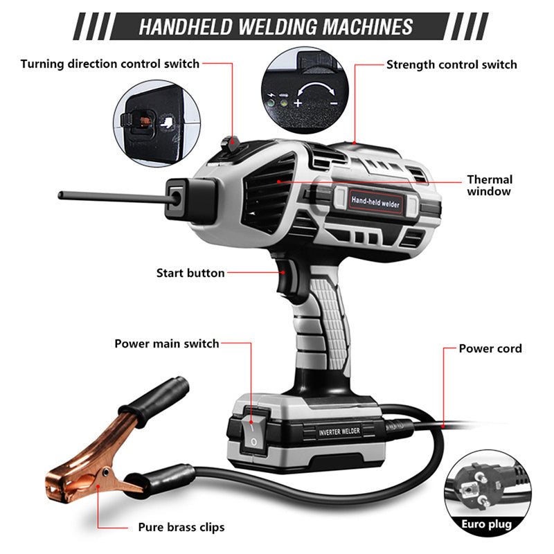 ⚡【Professionell svetsning】4600W handhållen MIG-svets – 50 % rabatt nu! 🔧