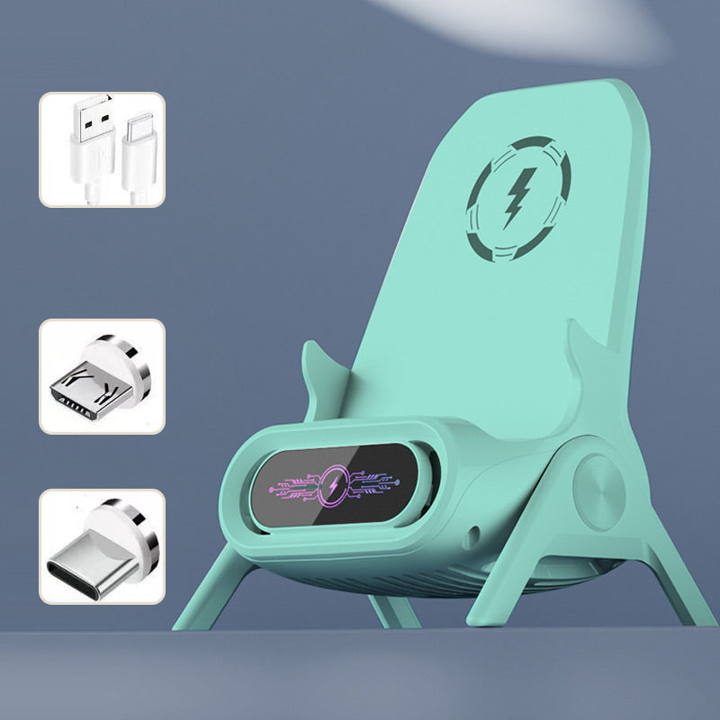 đ± 58% RABATT! âš TelefonhĂ„llare med trĂ„dlös snabbladdare â universell justering och 360° rotation, perfekt för resor eller kontoret đđŠ