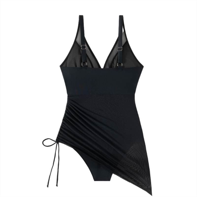 Slimmande Nät Genomskinlig Sarong Omslag Baddräkt