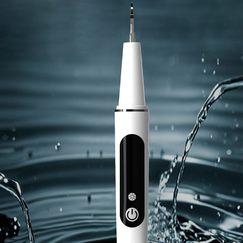 ✨😁🦷✨ Hög Effektiv Bärbar Ultrasonisk Tandrensare – 360° Tandvård Hemma! 🚿🦷🌿
