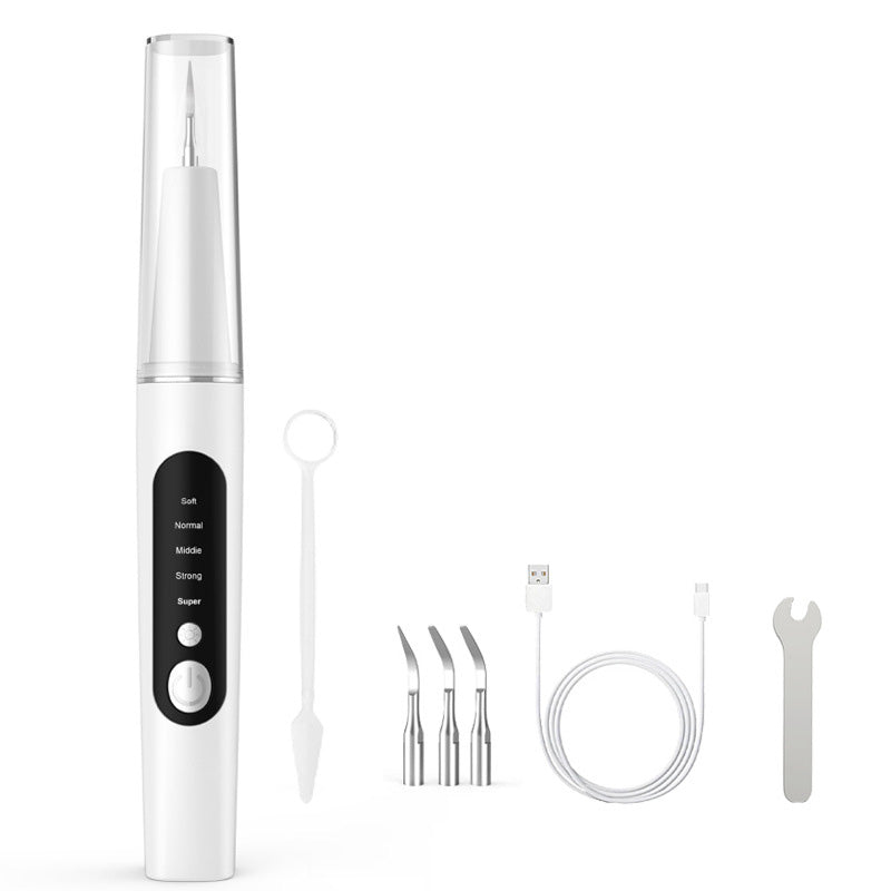 ✨😁🦷✨ Hög Effektiv Bärbar Ultrasonisk Tandrensare – 360° Tandvård Hemma! 🚿🦷🌿