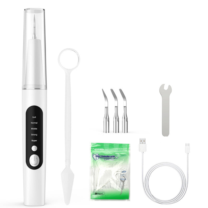 ✨😁🦷✨ Hög Effektiv Bärbar Ultrasonisk Tandrensare – 360° Tandvård Hemma! 🚿🦷🌿