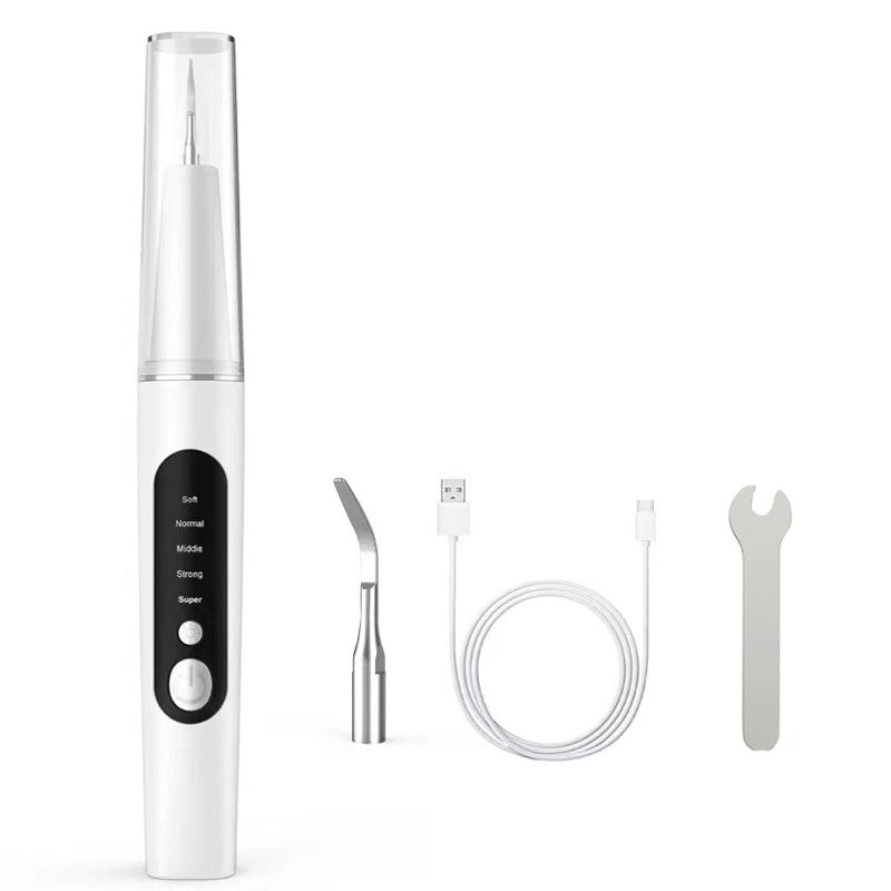 ✨😁🦷✨ Hög Effektiv Bärbar Ultrasonisk Tandrensare – 360° Tandvård Hemma! 🚿🦷🌿