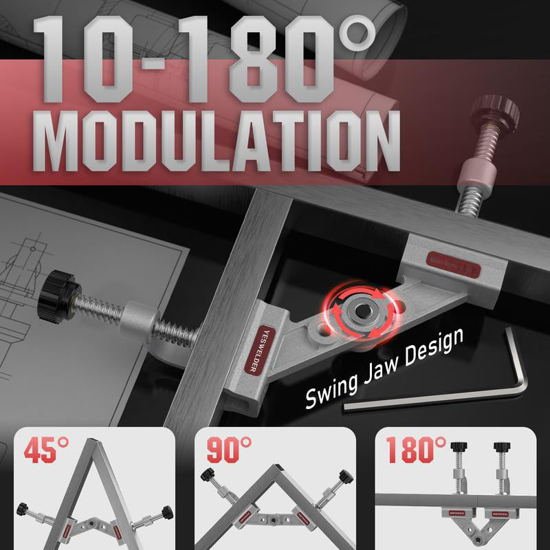 đ„ Justerbar rörklĂ€mma för svetsning och trĂ€đ§âš âïž Universal - LĂ€mplig för olika material och storlekar đȘ Super Grip - HĂ„ll stadigt medan du arbetar đš Dubbel anvĂ€ndning - Perfekt för svetsning och trĂ€bearbetning