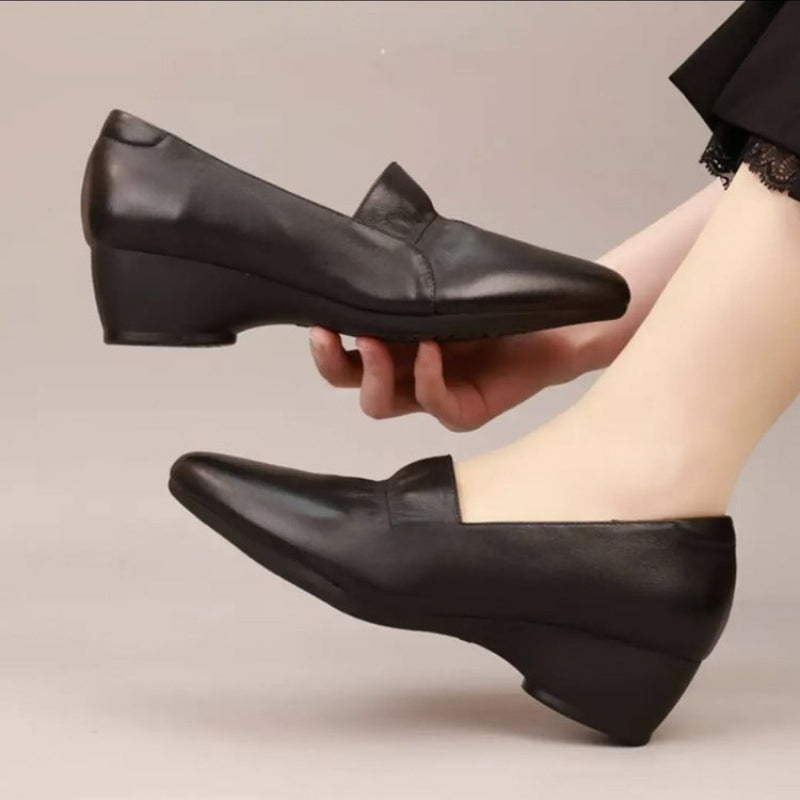 👠Miljövänliga och snygga lågklackade skor 👡 💼 Perfekt för kontoret och vardagen ✅ Super bekväma låga klackar ✅ Andningsbar innersula för allsidig komfort ✅ Elegant design, lämplig att matcha med byxor och klänningar