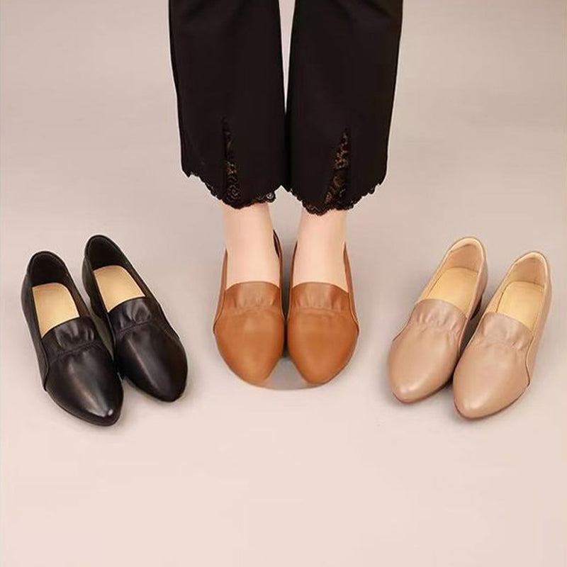 👠Miljövänliga och snygga lågklackade skor 👡 💼 Perfekt för kontoret och vardagen ✅ Super bekväma låga klackar ✅ Andningsbar innersula för allsidig komfort ✅ Elegant design, lämplig att matcha med byxor och klänningar