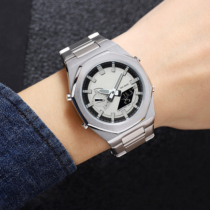 ⌚ 2025'S MUST-HAVE FÖR DEN STILMEDVETNE MANNEN! 🔥 ✨ Kombinerar svensk minimalism med avancerad teknik ✅ Supernogrann kvartsrörelse (±1 sekund/månad) ✅ Vattentålig 50M – klarar regn & simning 🌊 ✅ Kalender & veckovisare – perfekt för affärsman