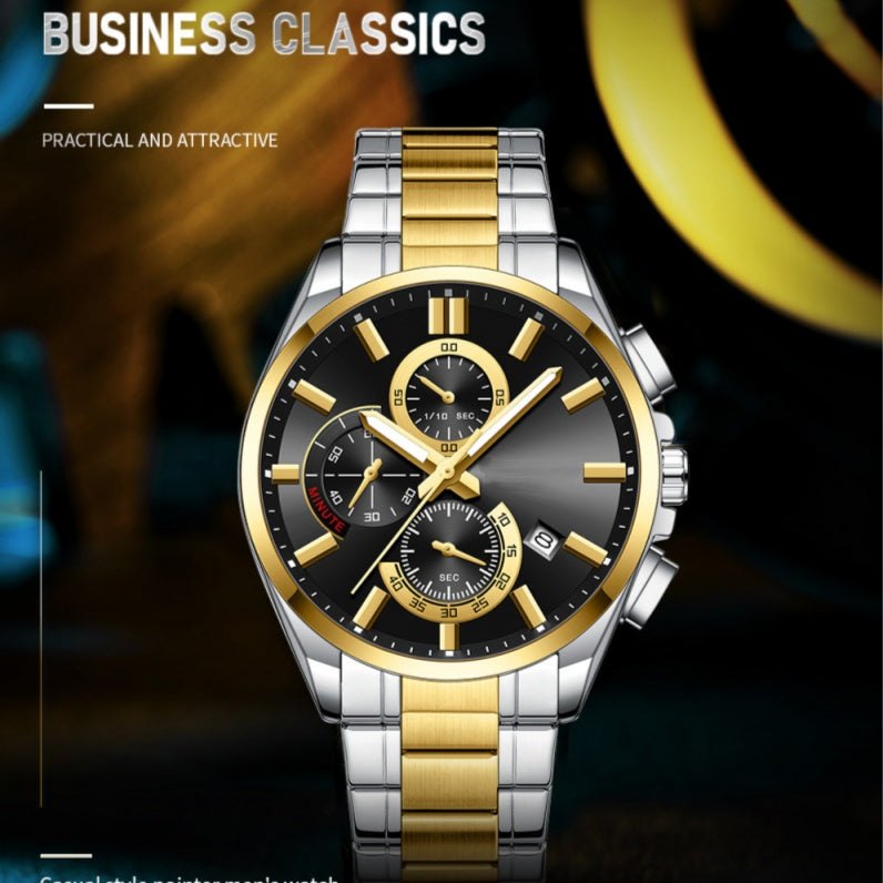 ✨ 2025 Executive Edition | Herrklocka i rostfritt stål | Svensk lyxdesign⌚