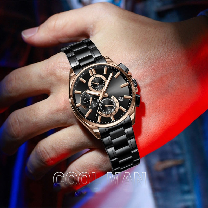 ✨ 2025 Executive Edition | Herrklocka i rostfritt stål | Svensk lyxdesign⌚
