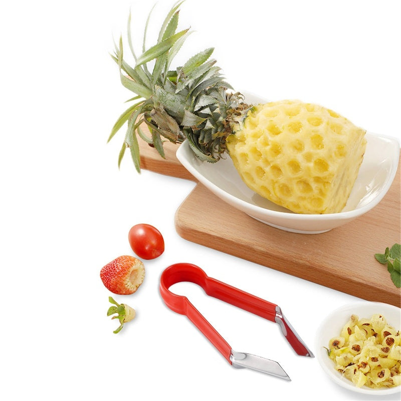 đâš 3-i-1 AnanaskĂ€rnborttagare - Fruktverktyg i rostfritt stĂ„l | LĂ€tt att rengöra designen đœïž