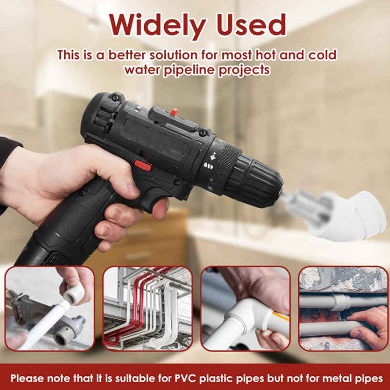 đ§ GĂ€ngverktyg för PVC-rör | För invĂ€ndiga och utvĂ€ndiga gĂ€ngor âïž | Professionellt kit đ ïž