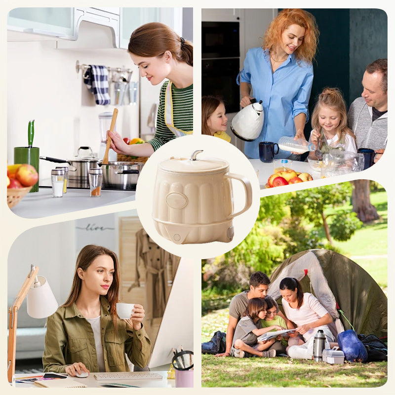 ☕ "Din personliga assistent! ✨ Multifunktionell elektrisk kopp" Frukost, lunch och eftermiddagste, allt i en kopp! - Fri frakt