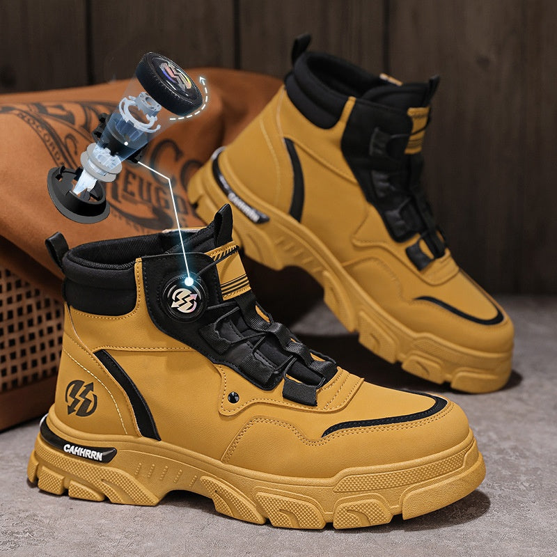 ⏳Time-limited Special⏰Men's PU Leather Non-Slip Work Boots