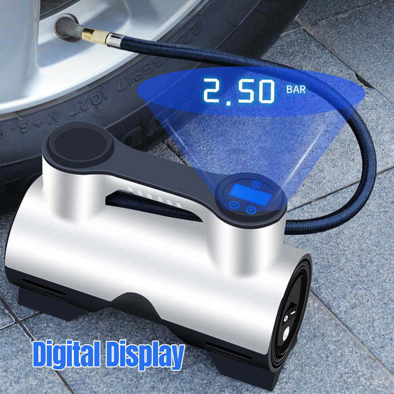 đâš SLADDLĂS HJĂLP VID VĂGKANTEN â SMART & SNABB! ⥠BĂ€rbar bilpump med digital display