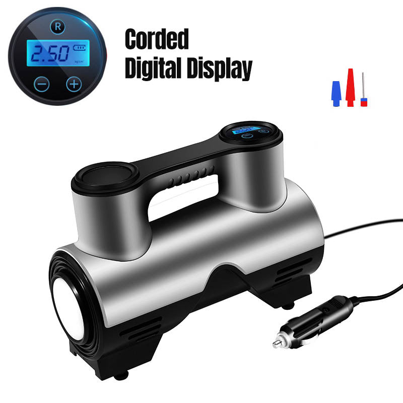 đâš SLADDLĂS HJĂLP VID VĂGKANTEN â SMART & SNABB! ⥠BĂ€rbar bilpump med digital display