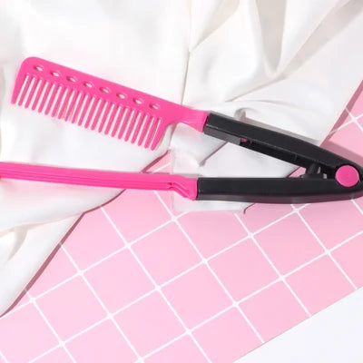 ⏳Tidsbegränsat erbjudande⏰ 49 % rabatt💇♀️Bärbar, sladdlös håruträtningskam (🎁V-formad håruträtningskam)
