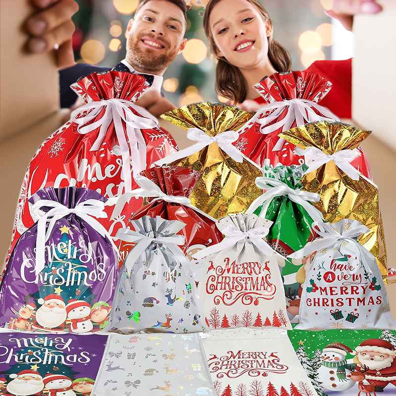 Julklappspåse med Dragsko