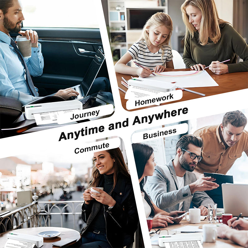 đšïž 60% RABATT! âš BĂRBAR BLUETOOTH-SKRIVARE - TrĂ„dlös Utskrift frĂ„n Mobil, Kompakt Design för Resor och Studier, Perfekt för Foton och Anteckningar đ±âš