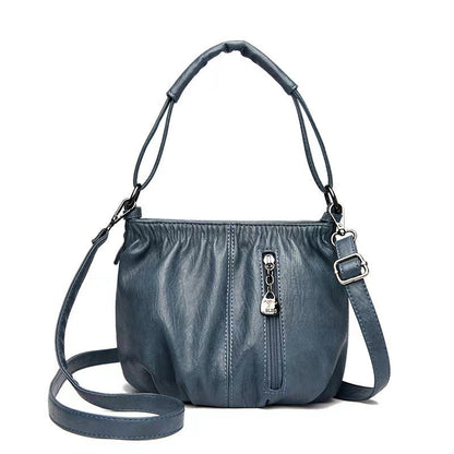 ⏰ Kun nå 50 % rabatt!👜✨ Avslappet plissert veske i mykt skinn ✨ – Praktisk bøtteveske med stil 💼 Lett, slitesterk og perfekt for hverdagsbruk! 🌟 