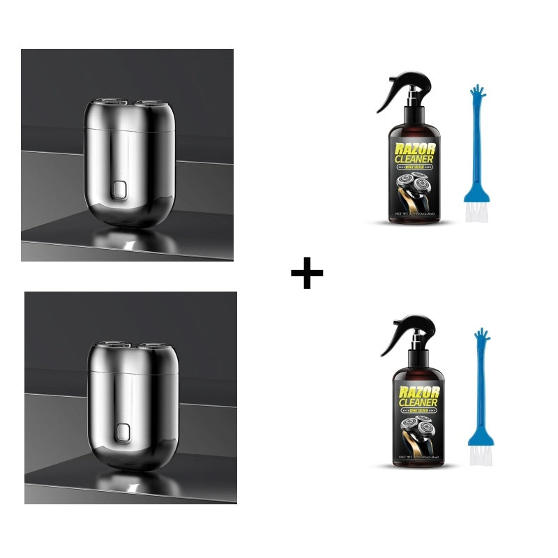 🎁Köp 1 få 1 rakhyvelrengöringsvätska gratis ⏳Minihyvel för män, uppladdningsbar, vattentät, kompakt elektrisk rakhyvel
