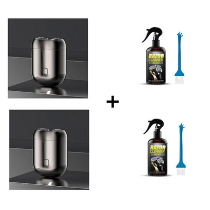🎁Köp 1 få 1 rakhyvelrengöringsvätska gratis ⏳Minihyvel för män, uppladdningsbar, vattentät, kompakt elektrisk rakhyvel