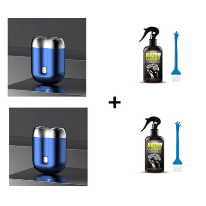 🎁Köp 1 få 1 rakhyvelrengöringsvätska gratis ⏳Minihyvel för män, uppladdningsbar, vattentät, kompakt elektrisk rakhyvel