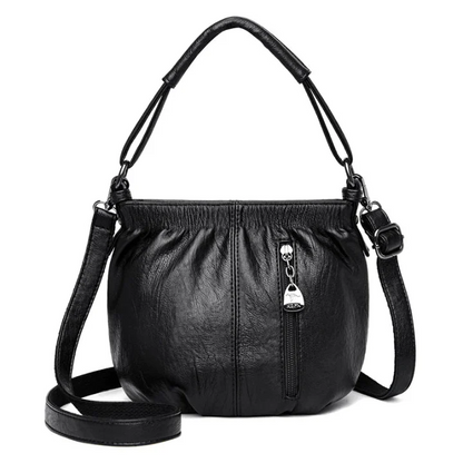 ⏰ Kun nå 50 % rabatt!👜✨ Avslappet plissert veske i mykt skinn ✨ – Praktisk bøtteveske med stil 💼 Lett, slitesterk og perfekt for hverdagsbruk! 🌟 