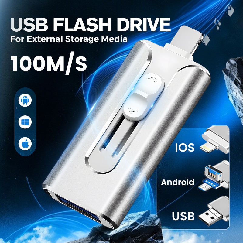 📱⚡ 4-i-1-minne för iPhone, Android & PC – överför foton snabbt & frigör lagringsutrymme 💾✨