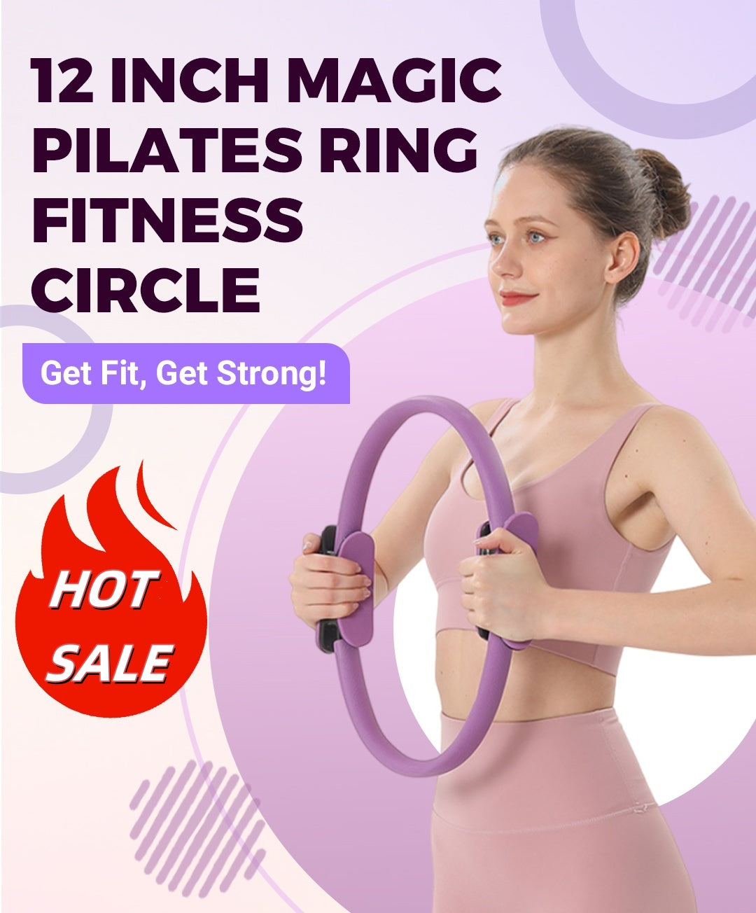 🏆 Motstandstreningsring for pilates – multifunksjonell treningsring 