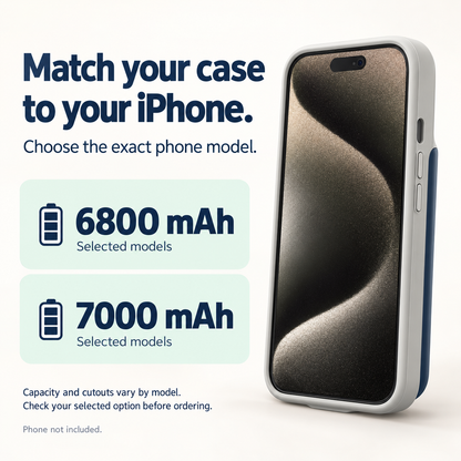 🔋 50% RABATT NU! Batterifodral för iPhone med LED-strömindikator – integrerad extraström, fyra LED-lampor & skyddande design – perfekt för daglig användning och resor ✨