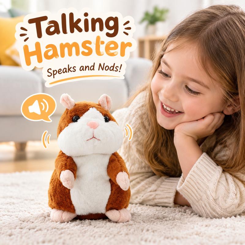 🐹✨ Pratande plyschhamster – upprepar det du säger, skakar på huvudet & sprider glädje i vardagen 💕🎶