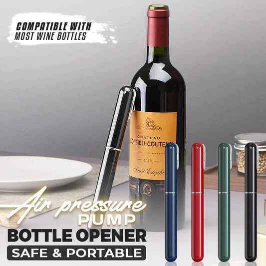 🍷 KJØP 2 FÅ 1 GRATIS! ⚡ Flaskeåpner med luftpumpe – Åpnes på 3 sekunder, stilig penndesign og inkluderer kran 🔧