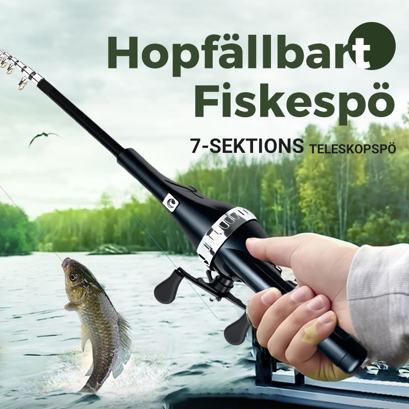 🔥59% rabatt på Black Friday🔥Vikbara fiskespön Självlinjiga bärbara gjutspön i fickformat