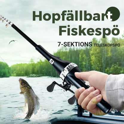 🔥59% rabatt på Black Friday🔥Vikbara fiskespön Självlinjiga bärbara gjutspön i fickformat